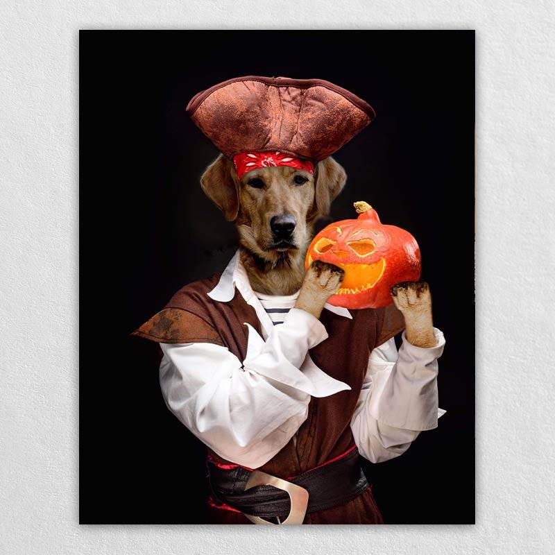 Pirate Pet Portrait Funny Dog Art Prints