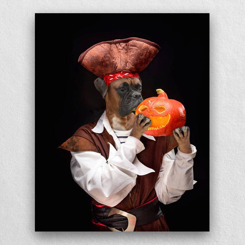 Pirate Pet Portrait Funny Dog Art Prints