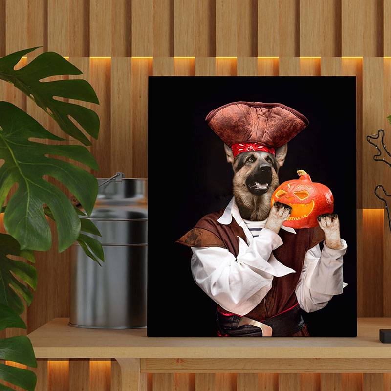 Pirate Pet Portrait Funny Dog Art Prints