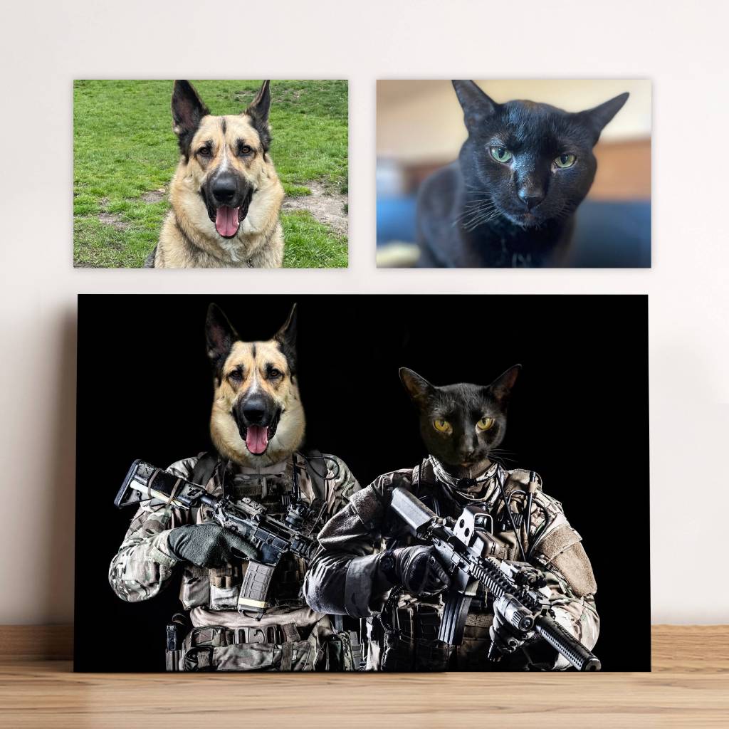 Your Pets As Special Forces Soldiers Painting