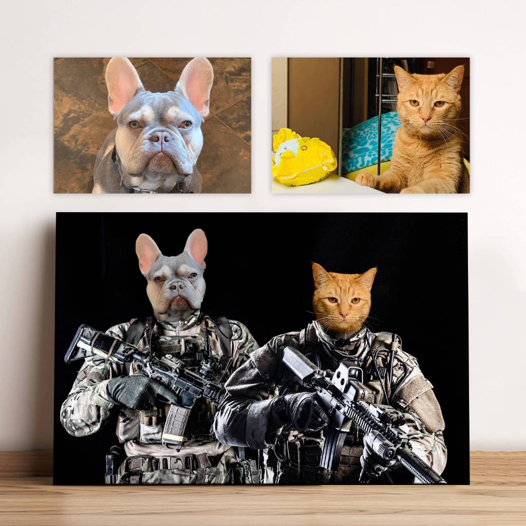 Your Pets As Special Forces Soldiers Painting