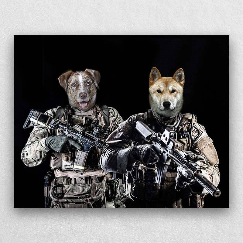 Your Pets As Special Forces Soldiers Painting