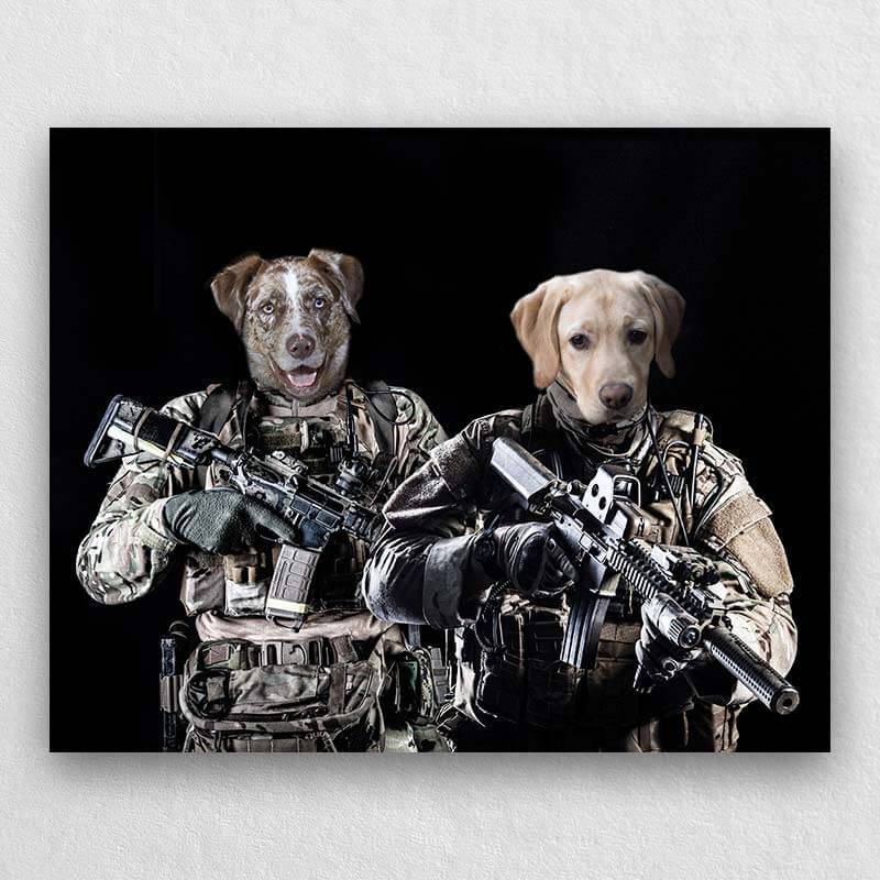 Your Pets As Special Forces Soldiers Painting