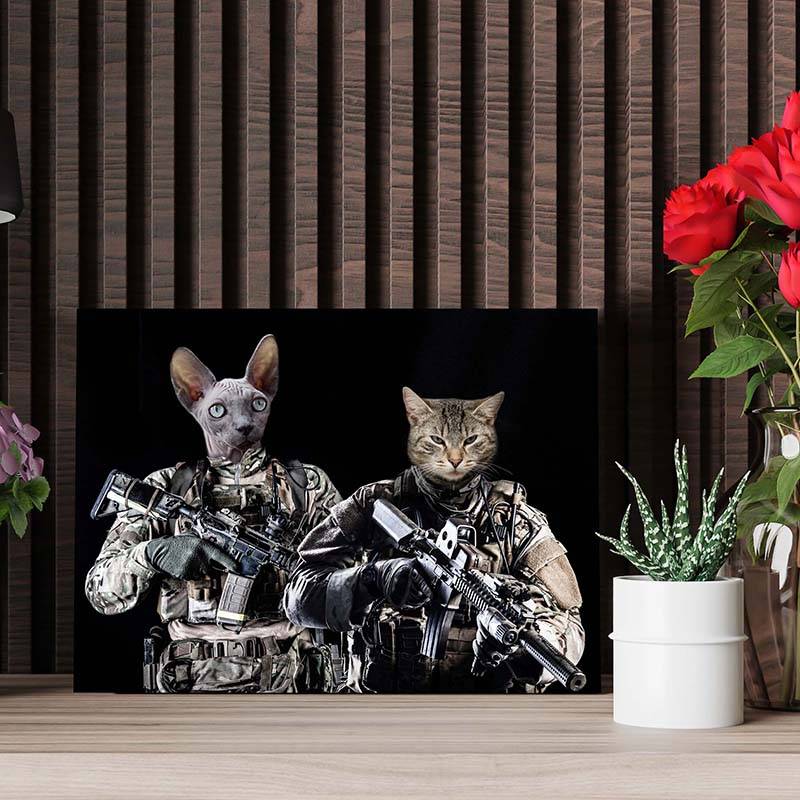 Your Pets As Special Forces Soldiers Painting