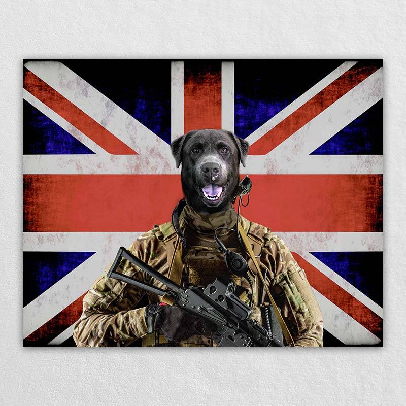 Pets As The U.K. Military Soldier Portraits