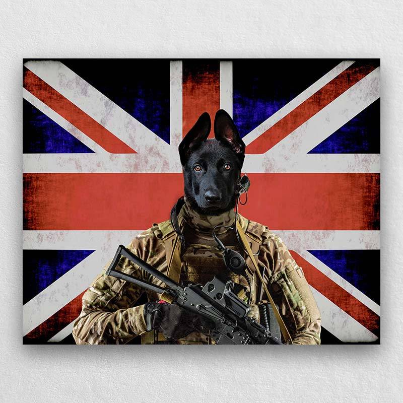 Pets As The U.K. Military Soldier Portraits