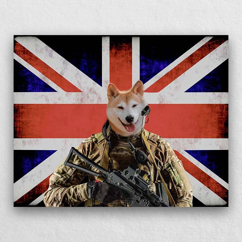 Pets As The U.K. Military Soldier Portraits