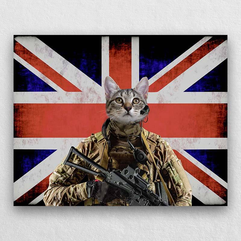 Pets As The U.K. Military Soldier Portraits