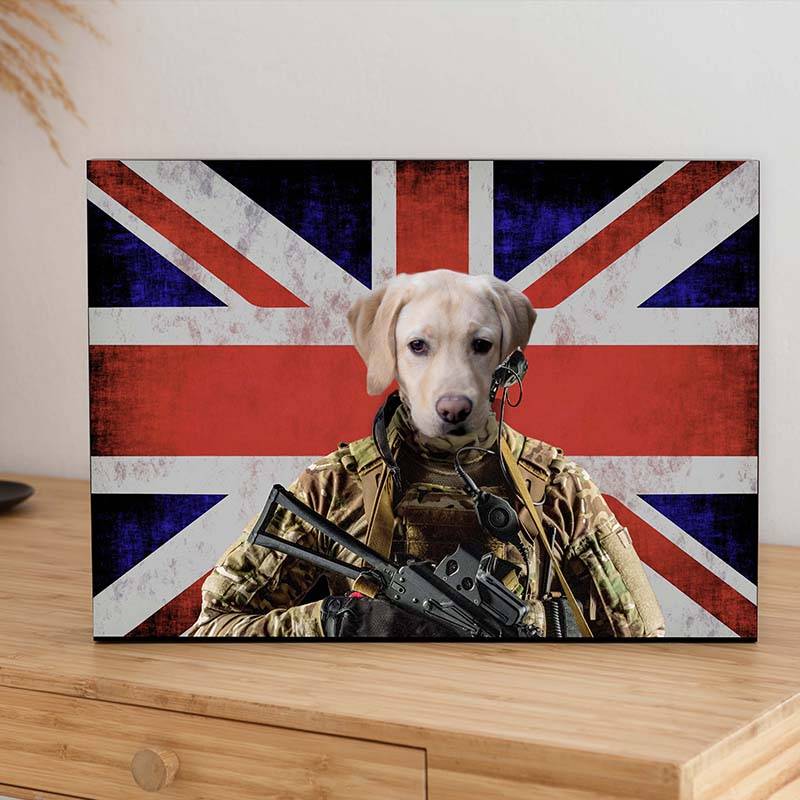 Pets As The U.K. Military Soldier Portraits