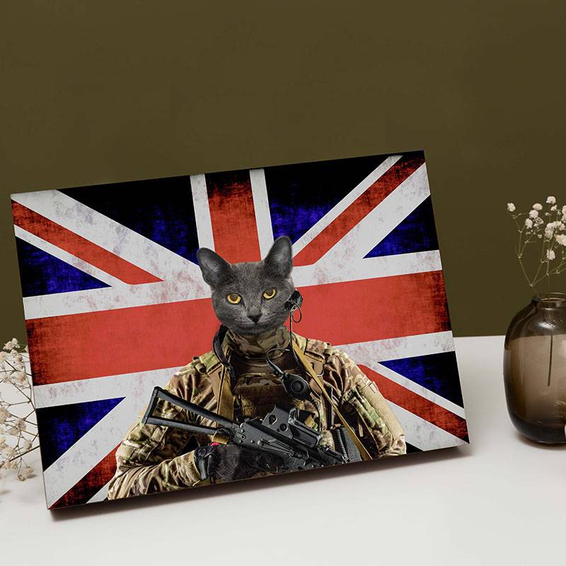 Pets As The U.K. Military Soldier Portraits