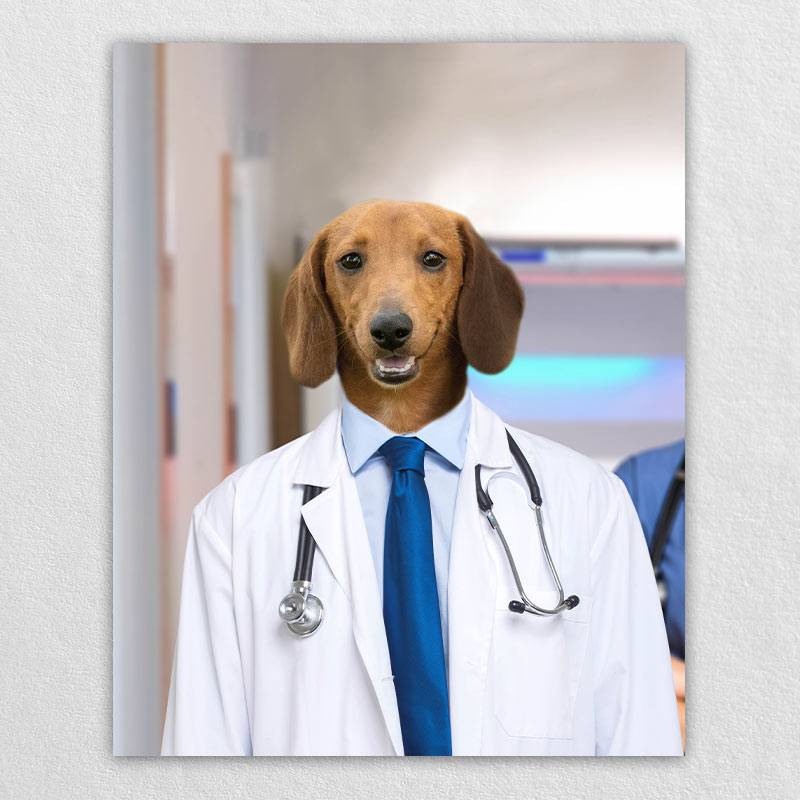 The Professional Doctor Animal Portrait Photo