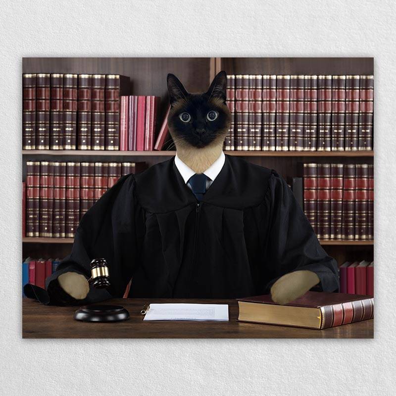 Your Pet In A Knowledgeable Judge Robe Painting