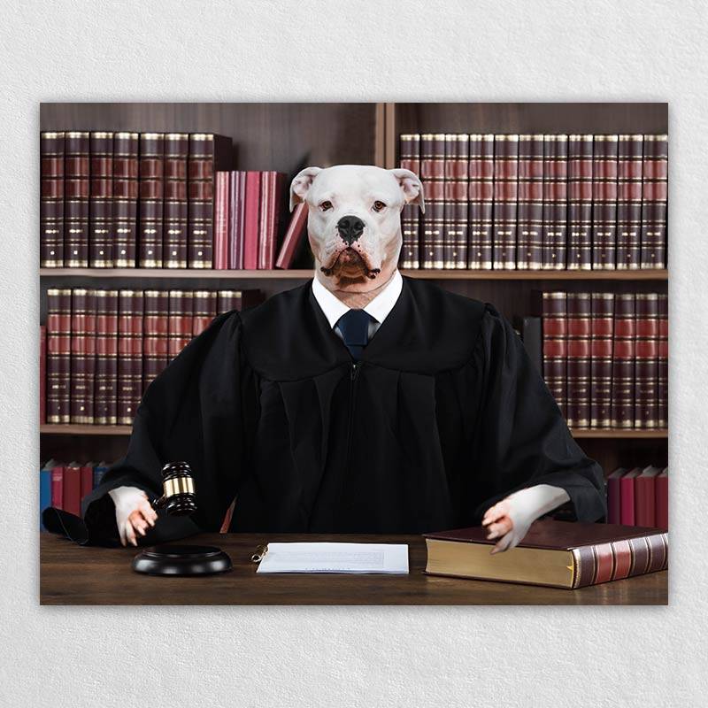 Your Pet In A Knowledgeable Judge Robe Painting