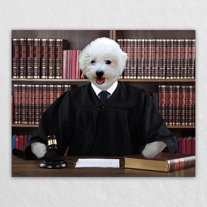 Your Pet In A Knowledgeable Judge Robe Painting