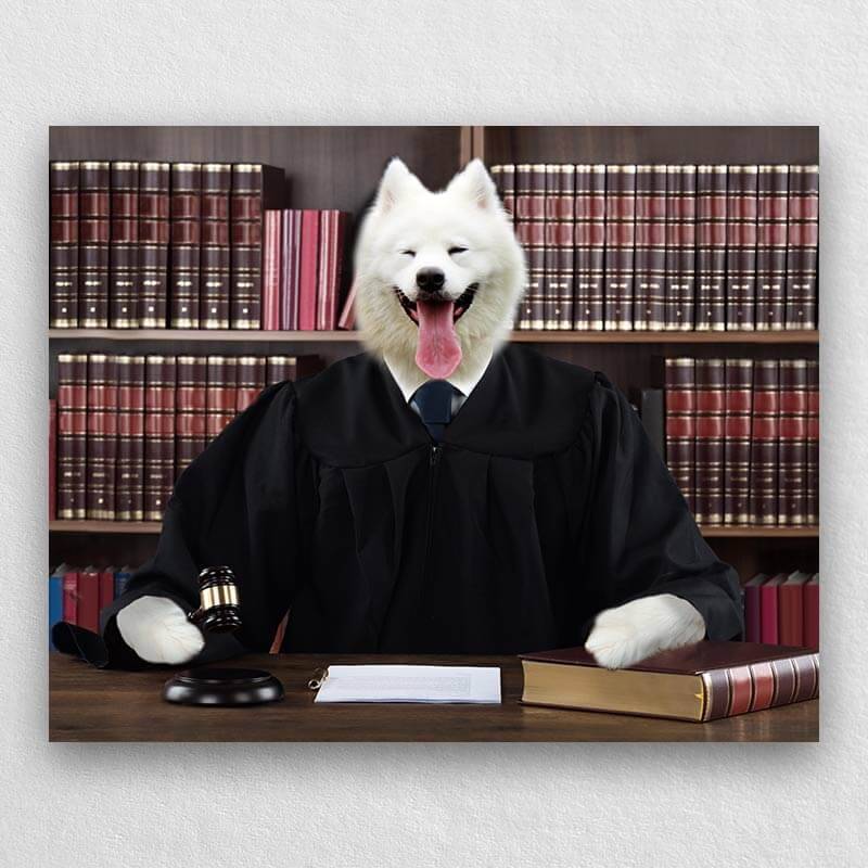 Your Pet In A Knowledgeable Judge Robe Painting