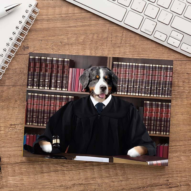 Your Pet In A Knowledgeable Judge Robe Painting