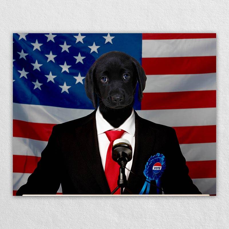 Your Pet Giving The President Speech Painting