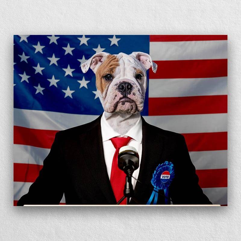 Your Pet Giving The President Speech Painting