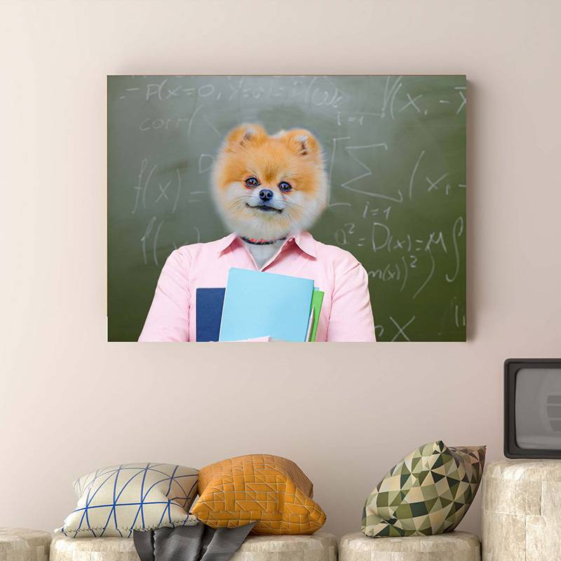 Paint Your Own Pet Into A Responsible Teacher Portrait