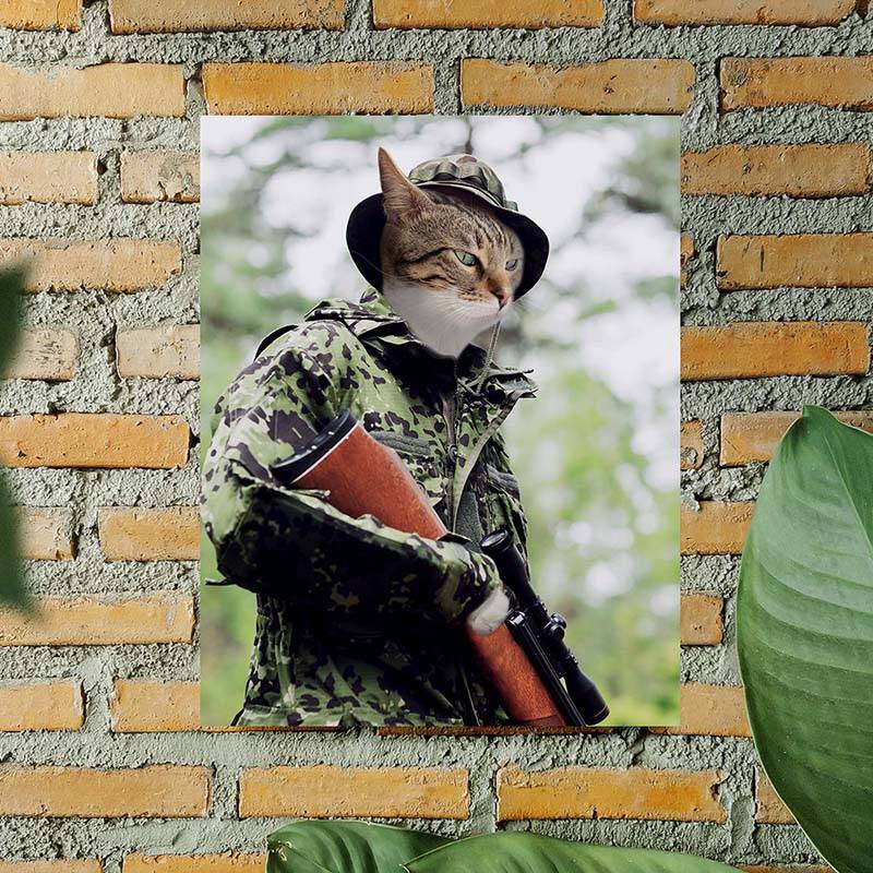 Military Pet Soldier In Field Army Paintings