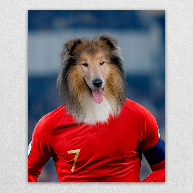 Famous Pet Soccer Player During The Match Portraits