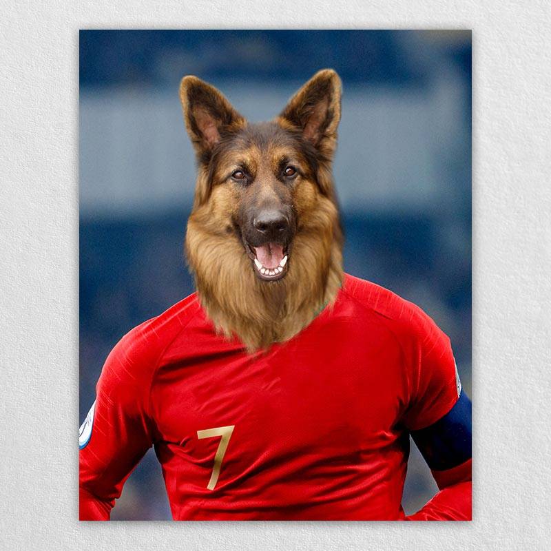 Famous Pet Soccer Player During The Match Portraits