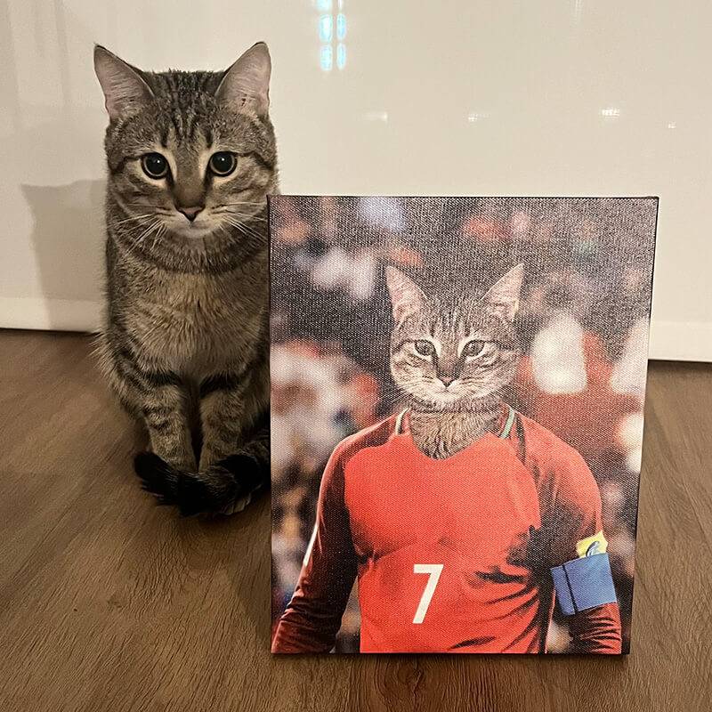 The Famous Soccer Star Canvas Prints Of Your Pets