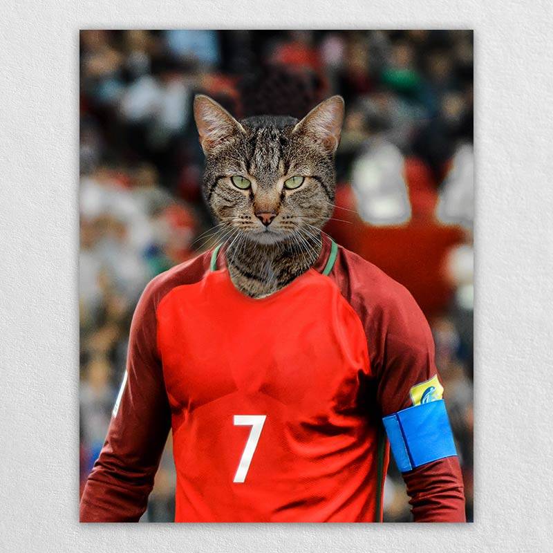 The Famous Soccer Star Canvas Prints Of Your Pets