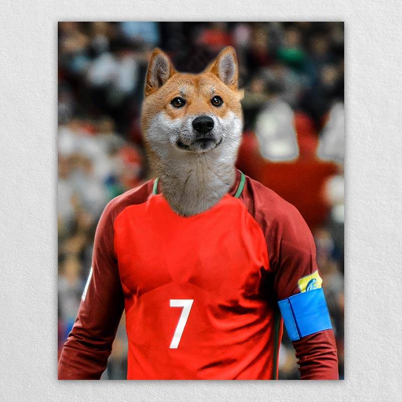 The Famous Soccer Star Canvas Prints Of Your Pets