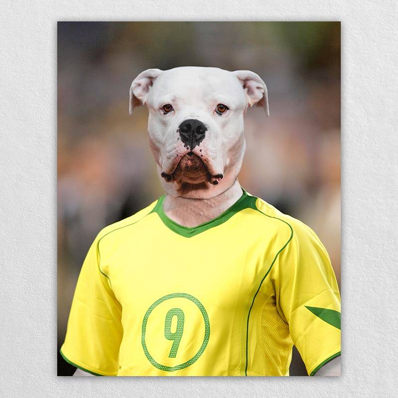 Turn Pet Drawing Into A Famous Soccer Player Portraits