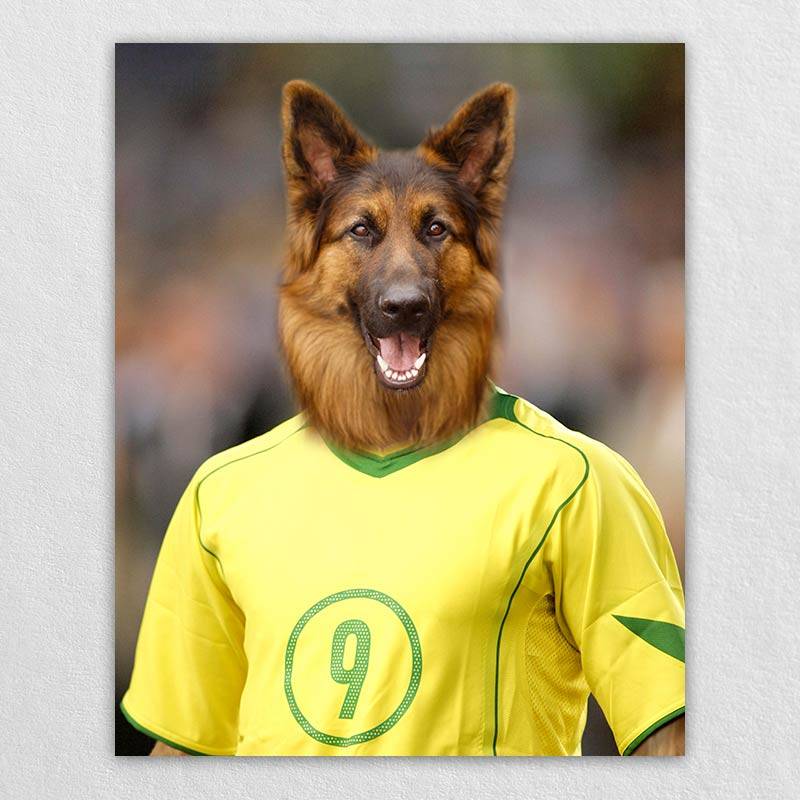 Turn Pet Drawing Into A Famous Soccer Player Portraits