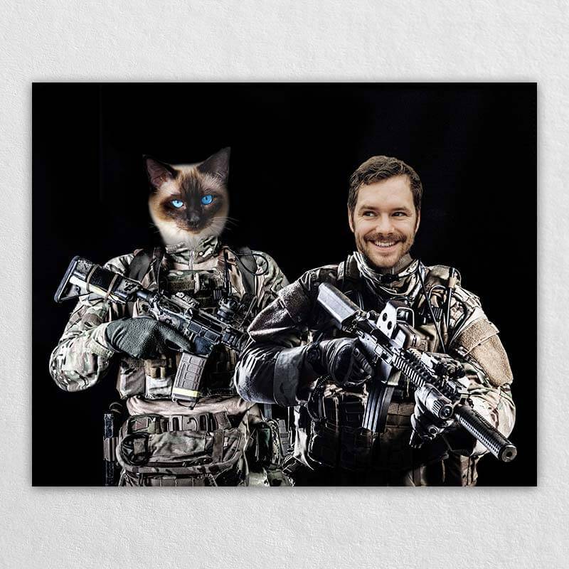 The Secret Military Forces Portrait With Your Dog Or Cat