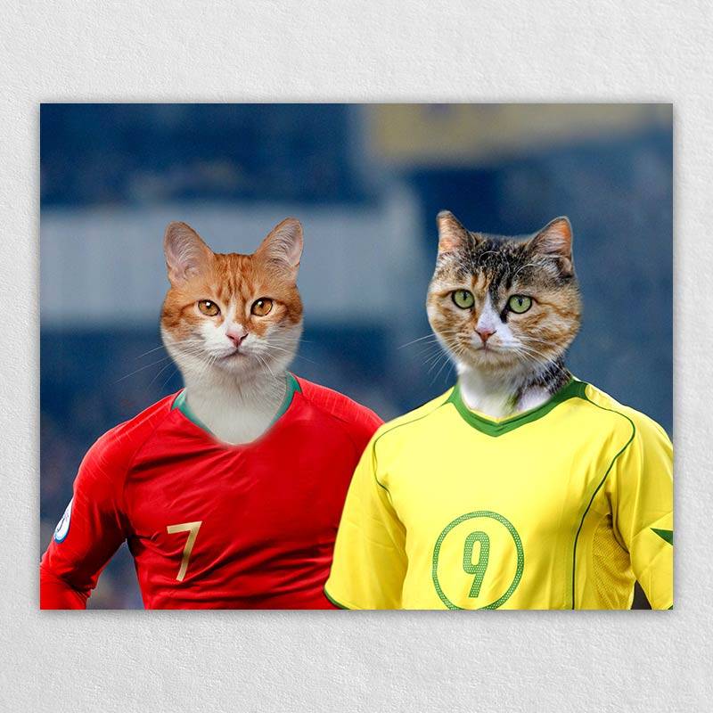 The Meeting Soccer Star Cats Or Dogs In Paintings