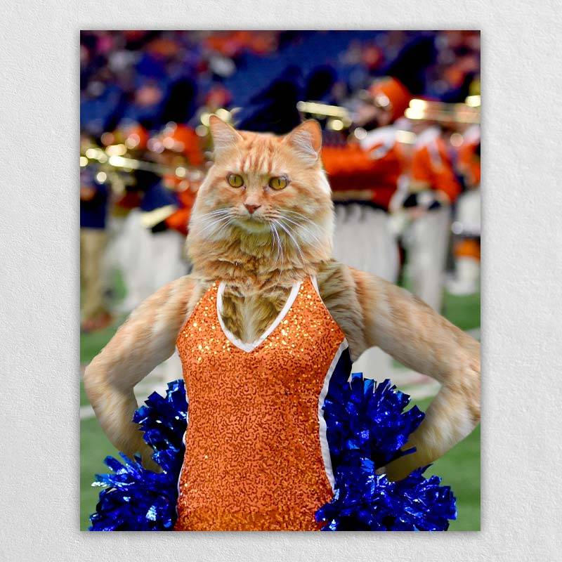 Cheerleader Portrait Animals Painting Pictures