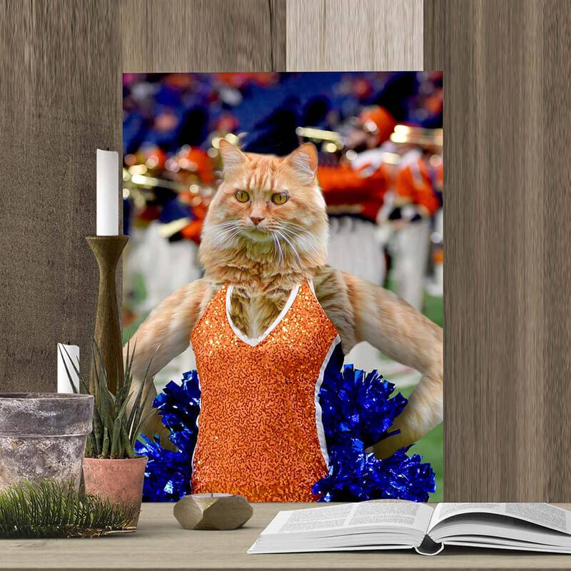 Cheerleader Portrait Animals Painting Pictures