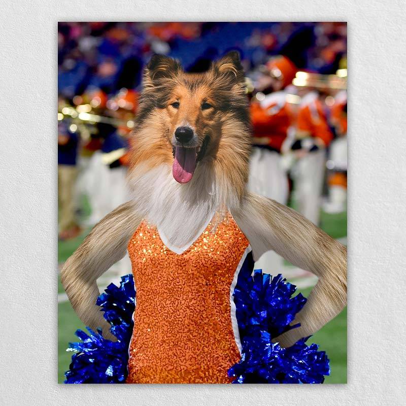 Cheerleader Portrait Animals Painting Pictures