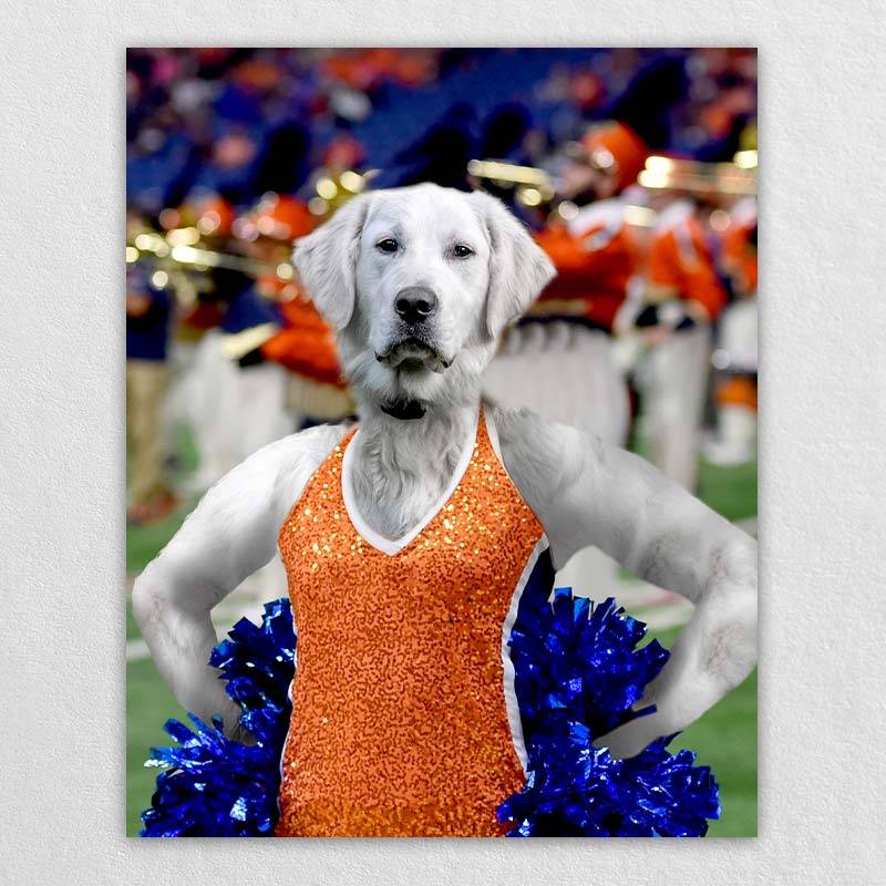 Cheerleader Portrait Animals Painting Pictures