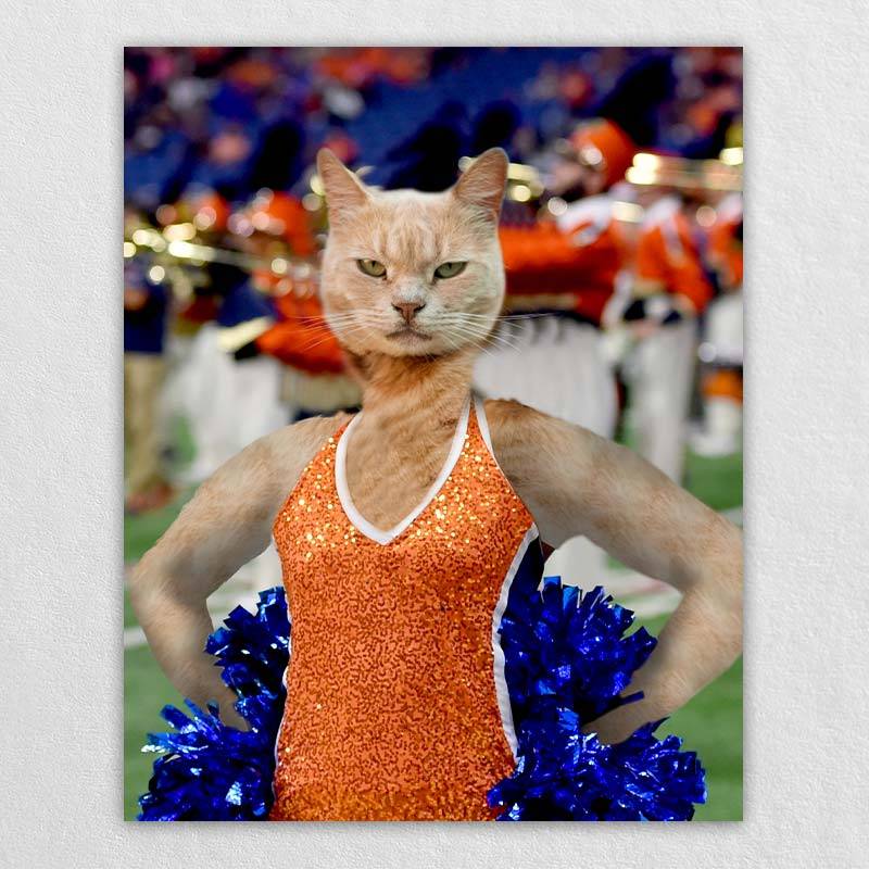 Cheerleader Portrait Animals Painting Pictures