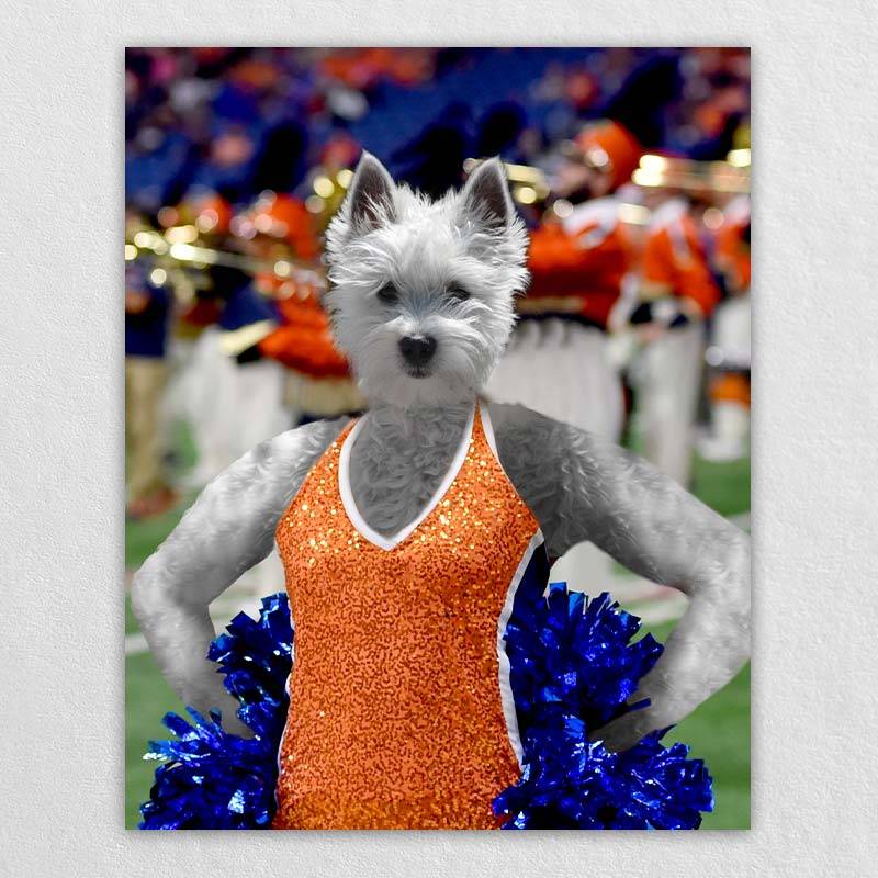 Cheerleader Portrait Animals Painting Pictures