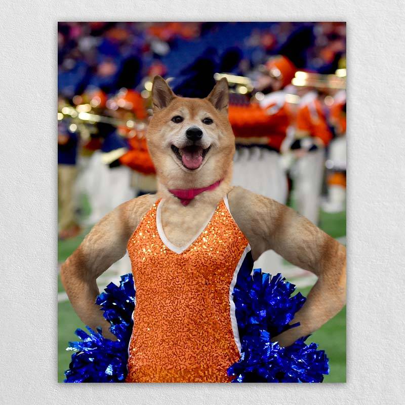 Cheerleader Portrait Animals Painting Pictures