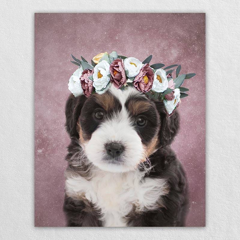 Colorful Pet Portraits Personalised Canvas Art