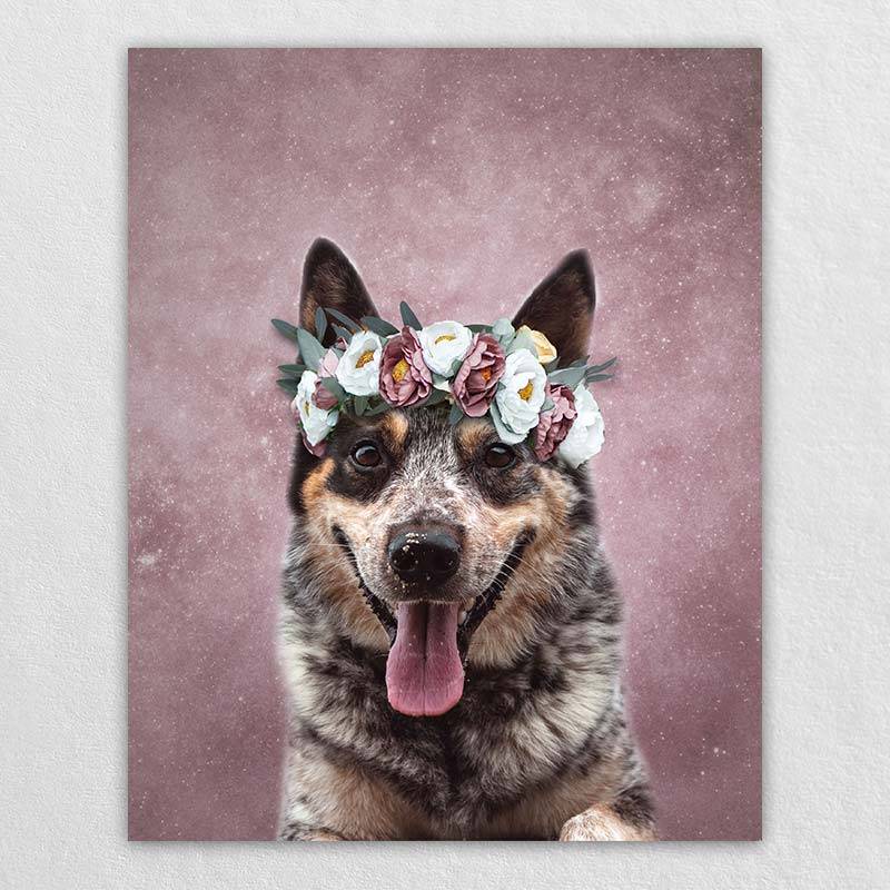 Colorful Pet Portraits Personalised Canvas Art