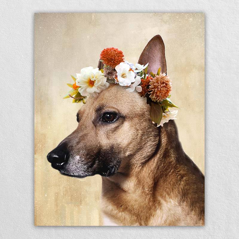 Precious Pet Portraits Custom Wall Canvas