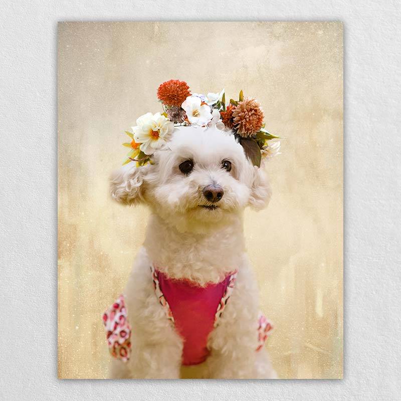 Precious Pet Portraits Custom Wall Canvas