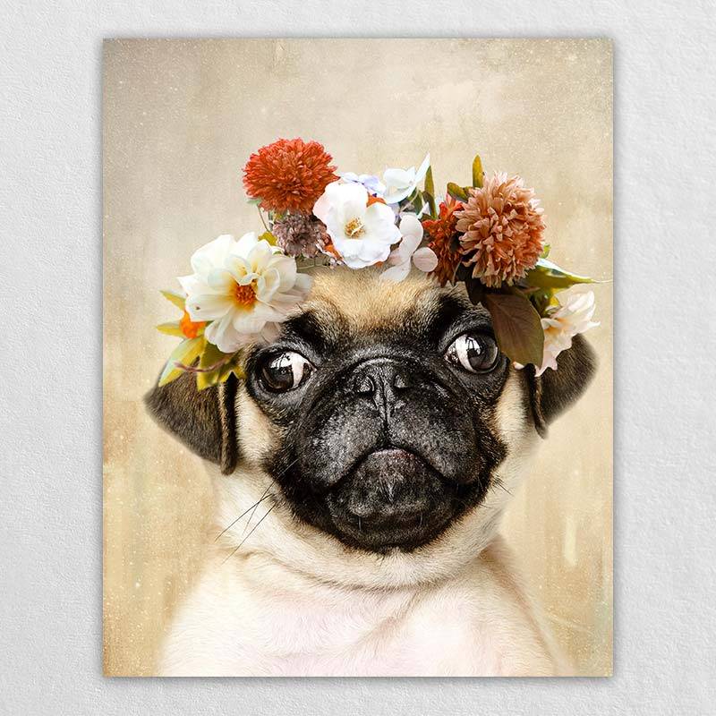 Precious Pet Portraits Custom Wall Canvas