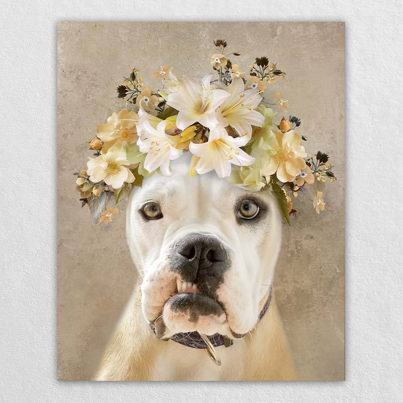 Pet Photo Into Painting Modern Canvas Art