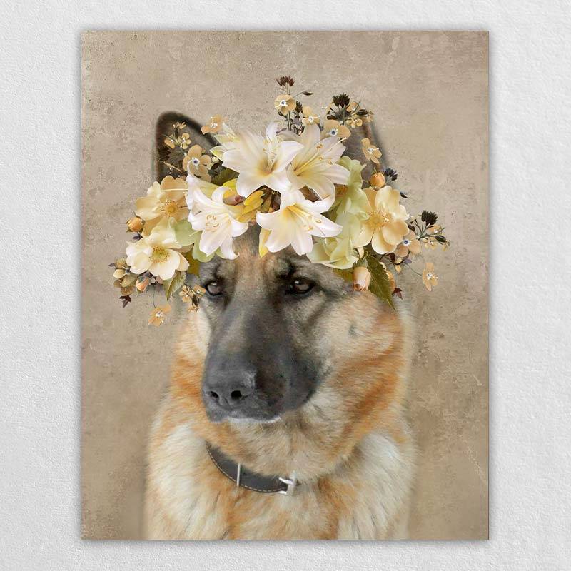 Pet Photo Into Painting Modern Canvas Art