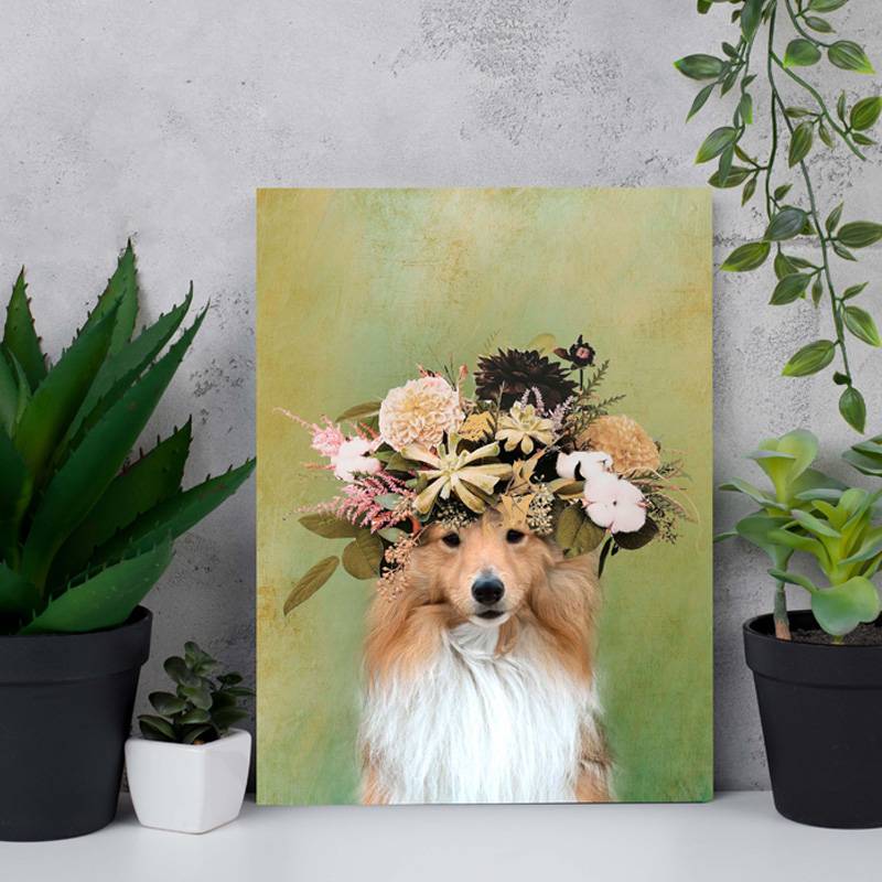 Fancy Dog Painting Animal Prints Wall Art