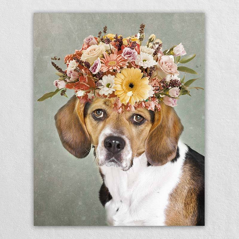 Dog Picture Portrait Pet Face Canvas