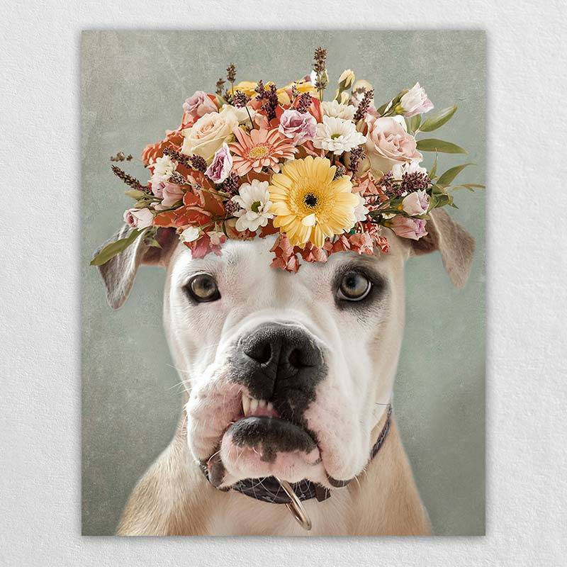 Dog Picture Portrait Pet Face Canvas